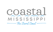 visit mississippi gulf coast patch slogan with a target circle